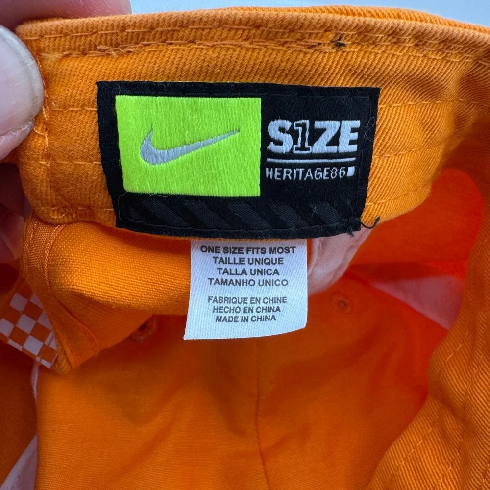Nike Tennessee Football Hat Mens OSFM Orange Good Heritage86 Adjustable Cap